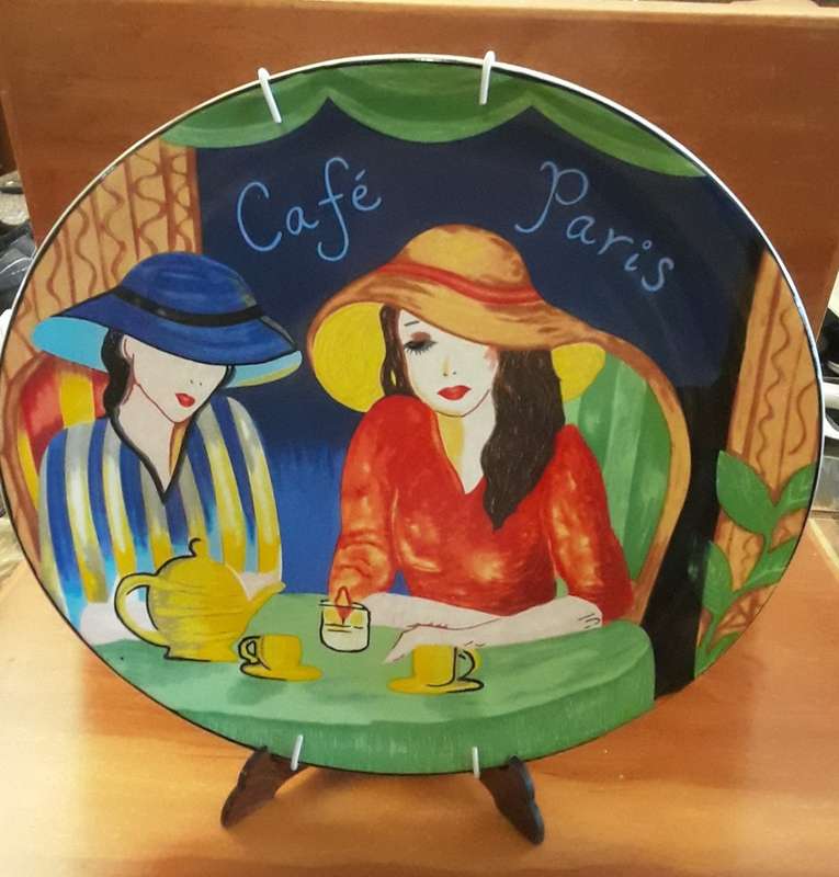 Cafe Paris Large Decor Plate 29 cm