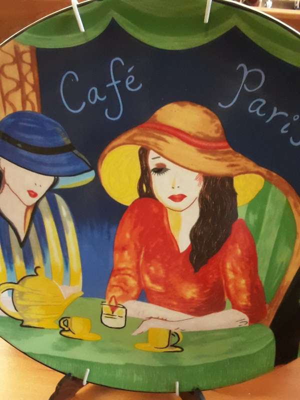 Cafe Paris Large Decor Plate 29 cm