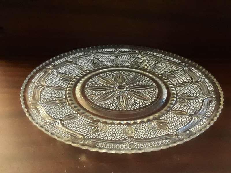 Glass serving plate 29 cm