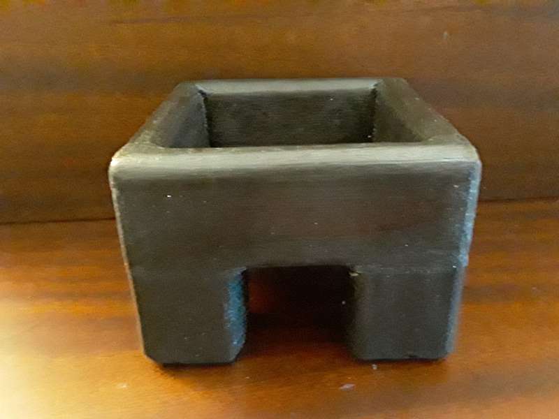 wood Planter / Candle stand 14 x 10 cm