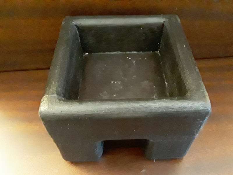 wood Planter / Candle stand 14 x 10 cm