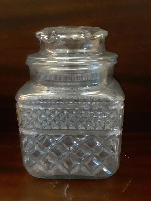 Glass Lidded Jar 16 x 11 cm