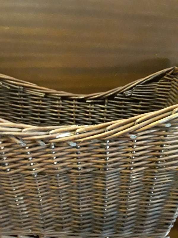 Wicker Magazine Basket  40 x 18 x 29 cm