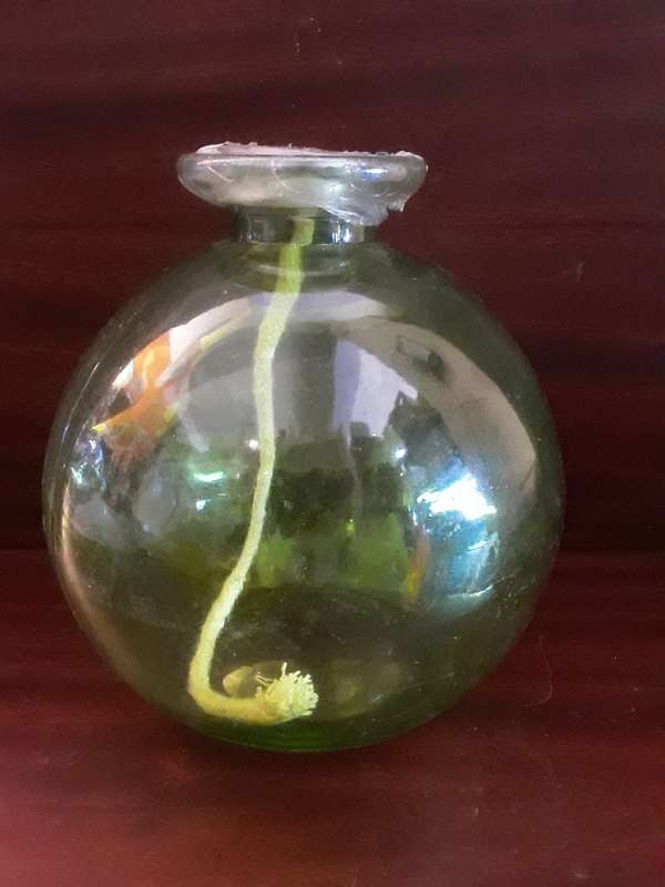 Glass Oil Burner / Vase 16 x 17 cm