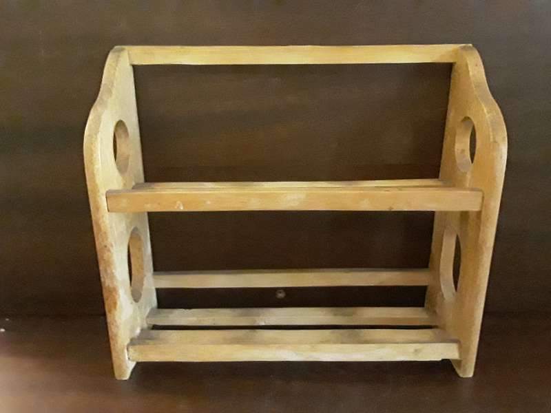 Wood  spice Rack 26 x 23 x 9 cm