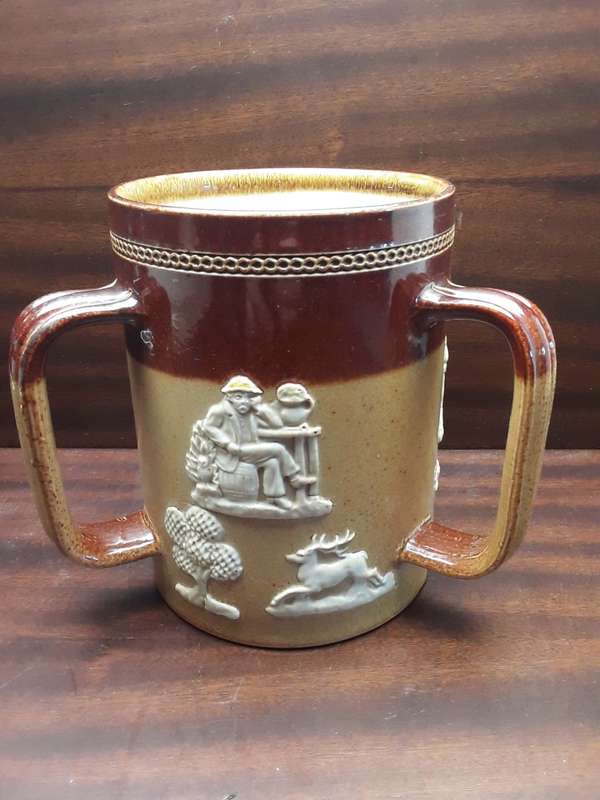 Royal Doulton AntIque 3 handled Beer Mug
