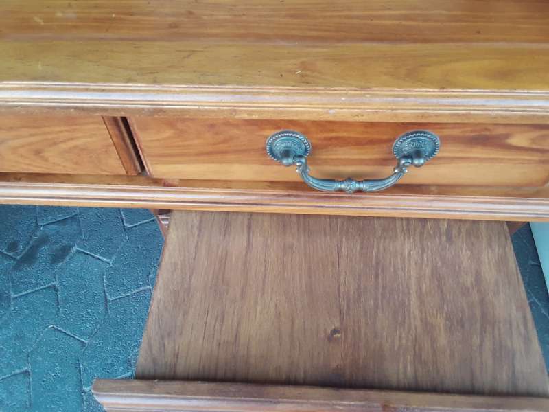 Solid wood Teak  Antique Roll Top Desk 145 X 115 X 60 cm