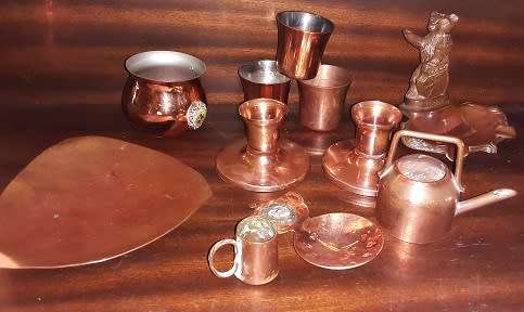 Joblot of SMALL Copperware