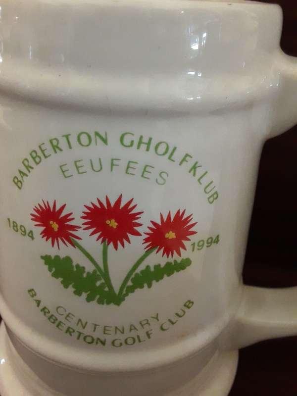 Barberton Gholfklub Eeufees  Mug , Centenary 1894-1994