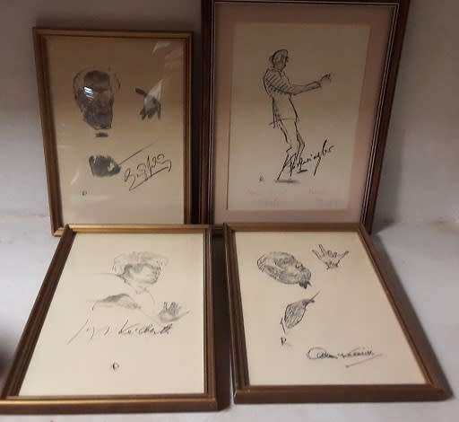 Four Conductor Pictures drawings  23 x 16 cm