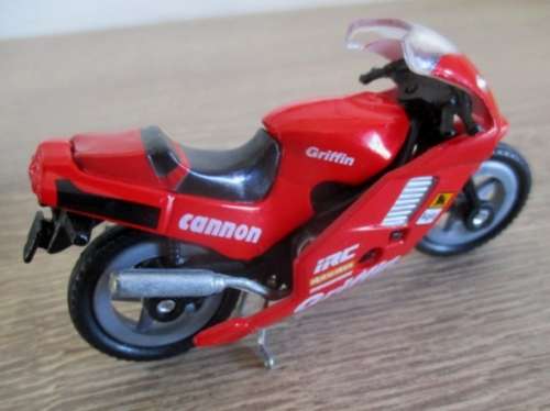 A collection of motorbikes.  Hard plastic.