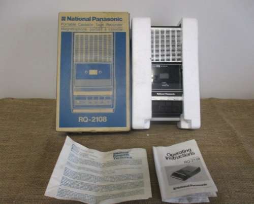 This was the best years ago    National Panasonic RQ-2108 Portable Cassette Tape Recorder  Japan