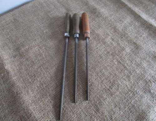 The Three Round Ones !!!   Vinatge Round Files   Between 1900 - 1950's
