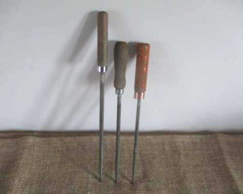 The Three Round Ones !!!   Vinatge Round Files   Between 1900 - 1950's