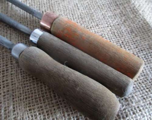 The Three Round Ones !!!   Vinatge Round Files   Between 1900 - 1950's