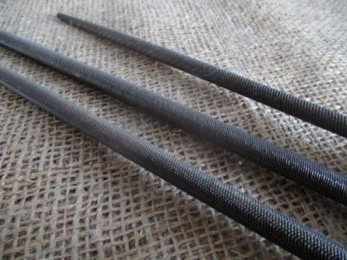 The Three Round Ones !!!   Vinatge Round Files   Between 1900 - 1950's