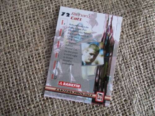 Rugby Fever..... 1996 Bankfin Currie Cup Sports Deck Cards   Five Player Cards