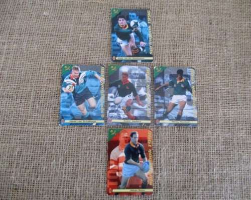 Pale Toe !!!!   Five Springbok 1996 World Cup Sports Deck Cards