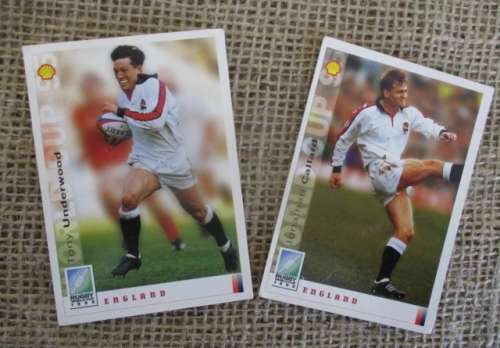 2x  Rugby World Cup 1995 Sports Deck Cards     England   Card No's 033 & 049