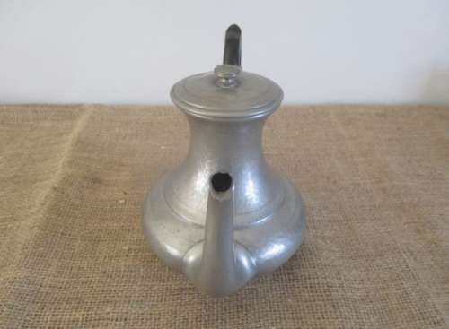 Rare..Cornish Pewter Hand Hammered T/Pot by J Dixon & Sons England For Carmichael & Evans Cape Town