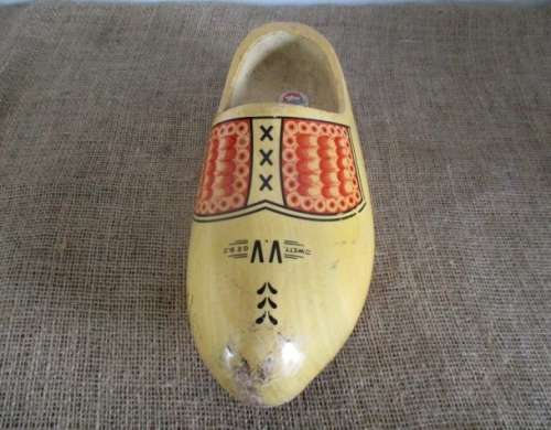 The Big One !!!  Wooden Dutch Shoe   29cm   45   CE  N1  2 - 08  VV Geel   Holland
