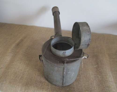 Watering Can ???  No.....Very Very Rare....This Is A World War 2 Gooseneck Lamp Runaway Flare  Metal