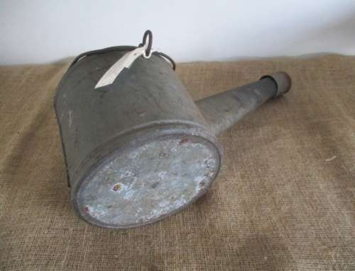 Watering Can ???  No.....Very Very Rare....This Is A World War 2 Gooseneck Lamp Runaway Flare  Metal