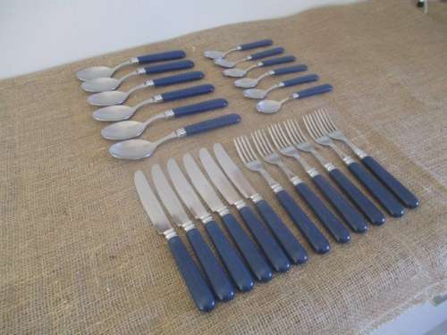 Very Rare Vintage Abert Inox 18/CR 24x Piece Dinner Set    1975's      Made in Italy   Unboxed