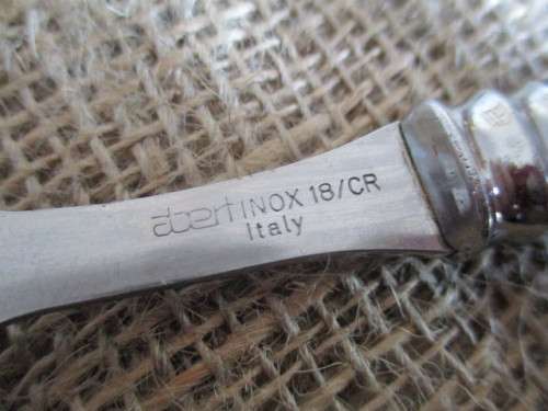 Very Rare Vintage Abert Inox 18/CR 24x Piece Dinner Set    1975's      Made in Italy   Unboxed