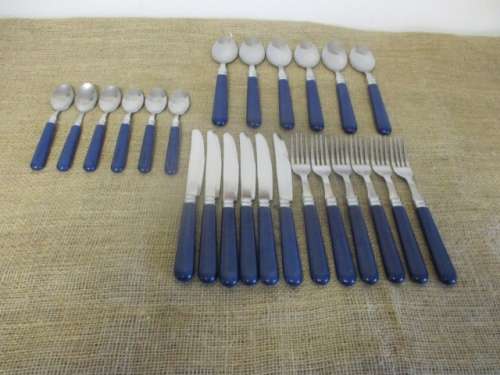 Very Rare Vintage Abert Inox 18/CR 24x Piece Dinner Set    1975's      Made in Italy   Unboxed