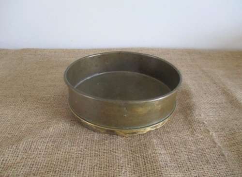Get Ready For The Gold Rush !!! A Rare Antique Brass Gold Mining Prospecting Pan Sieve  Early 1900's