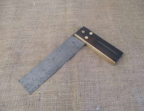 The Super One Square.....Lovely Vintage Try Square With Rosewood Handle And Brass Inserts