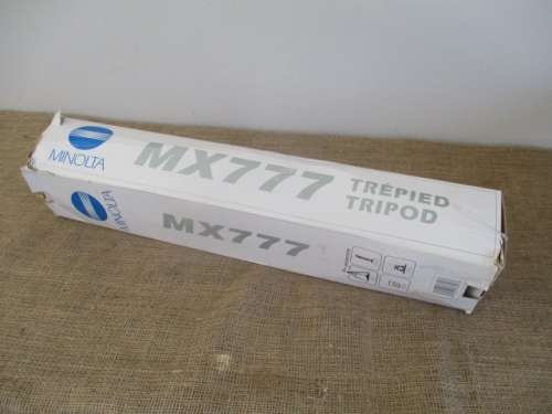 Brand New !!!!   Handy Sized Minolta MX 777 Tripod In Original Carton Container   MIB