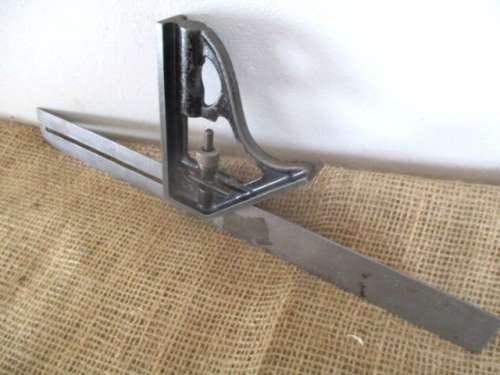 Vintage Defiance By Stanley No 1221 12" Combination Square   Made In USA