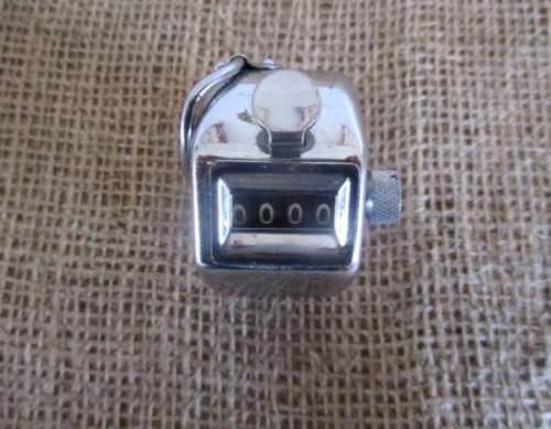 Count Your Money...Anything...Even Your Blessings!!! An Old Handheld Metal Simplex Sheep Counter