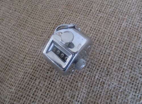 Count Your Money...Anything...Even Your Blessings!!! An Old Handheld Metal Simplex Sheep Counter