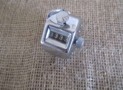 Count Your Money...Anything...Even Your Blessings!!! An Old Handheld Metal Simplex Sheep Counter