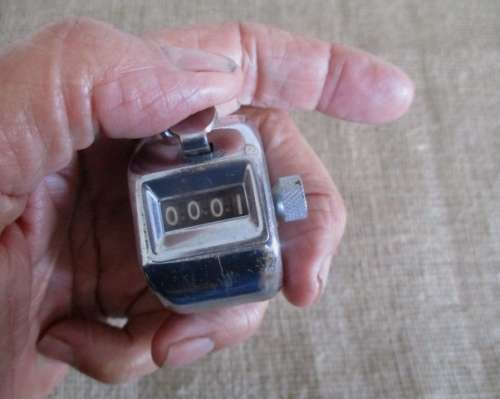 Count Your Money...Anything...Even Your Blessings!!! An Old Handheld Metal Simplex Sheep Counter