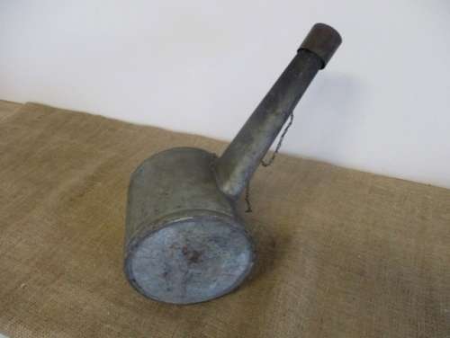 Watering Can ???  No.....Very Very Rare....This Is A World War 2 Gooseneck Lamp Runaway Flare  Metal