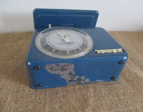 At Last !!!!   Nice Looking Blue Vintage Tower 10Kg Kitchen Scale   1960   West Germany