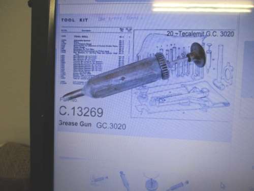 Vintage Tecalemit CAT. No G.C. 3020 Aluminum Grease Gun   Jaquar AutomobileToolkit Item