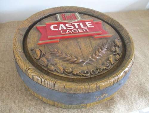 Nice High Quality Compressed Polystyrene Castle Lager Beer Barrel Sign