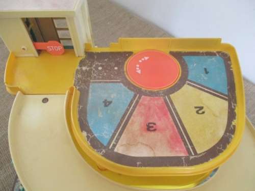 Vintage Fisher Price Little People Parking - Garage - Service Bay    1970's