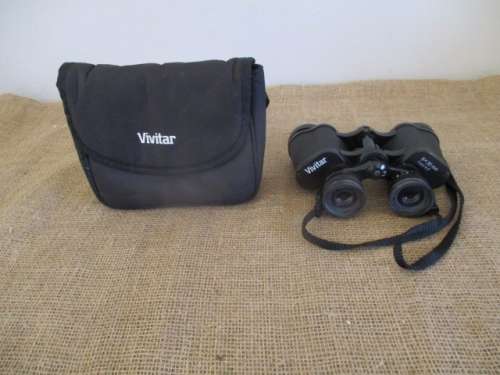 Vivitar 8 X 30mm Field 8.5 Binocular With Shoulder Strap & Two Lens Caps In Original Bag
