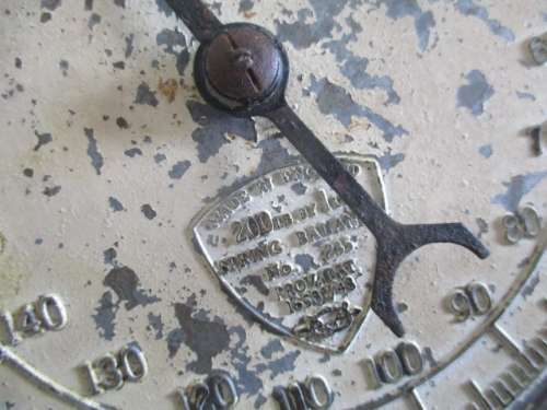 A Very Rare Salter 200lb Spring Balance Hanging Scale    No 235    Prov. Pat 16582/48     England