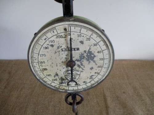 A Very Rare Salter 200lb Spring Balance Hanging Scale    No 235    Prov. Pat 16582/48     England