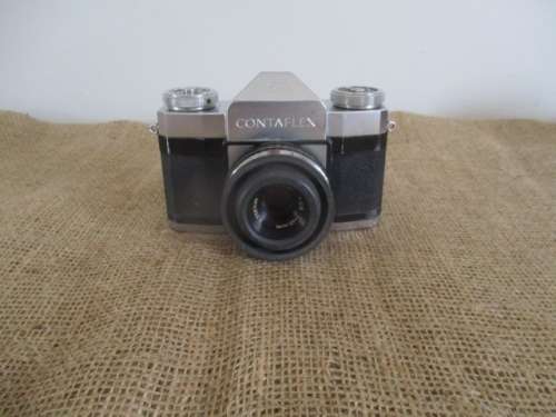 Vintage Zeiss Ikon Contaflex 1274/24 Camera In Leather Case   Made In Germany