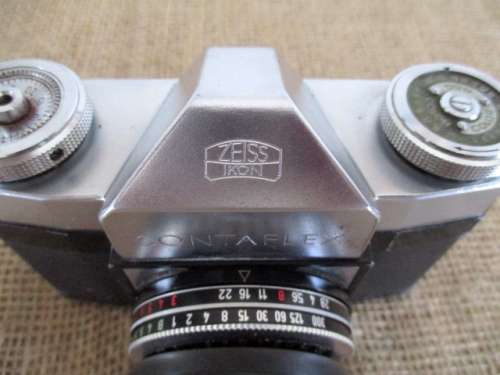 Vintage Zeiss Ikon Contaflex 1274/24 Camera In Leather Case   Made In Germany