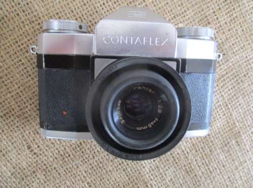 Vintage Zeiss Ikon Contaflex 1274/24 Camera In Leather Case   Made In Germany