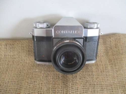 Vintage Zeiss Ikon Contaflex 1274/24 Camera In Leather Case   Made In Germany